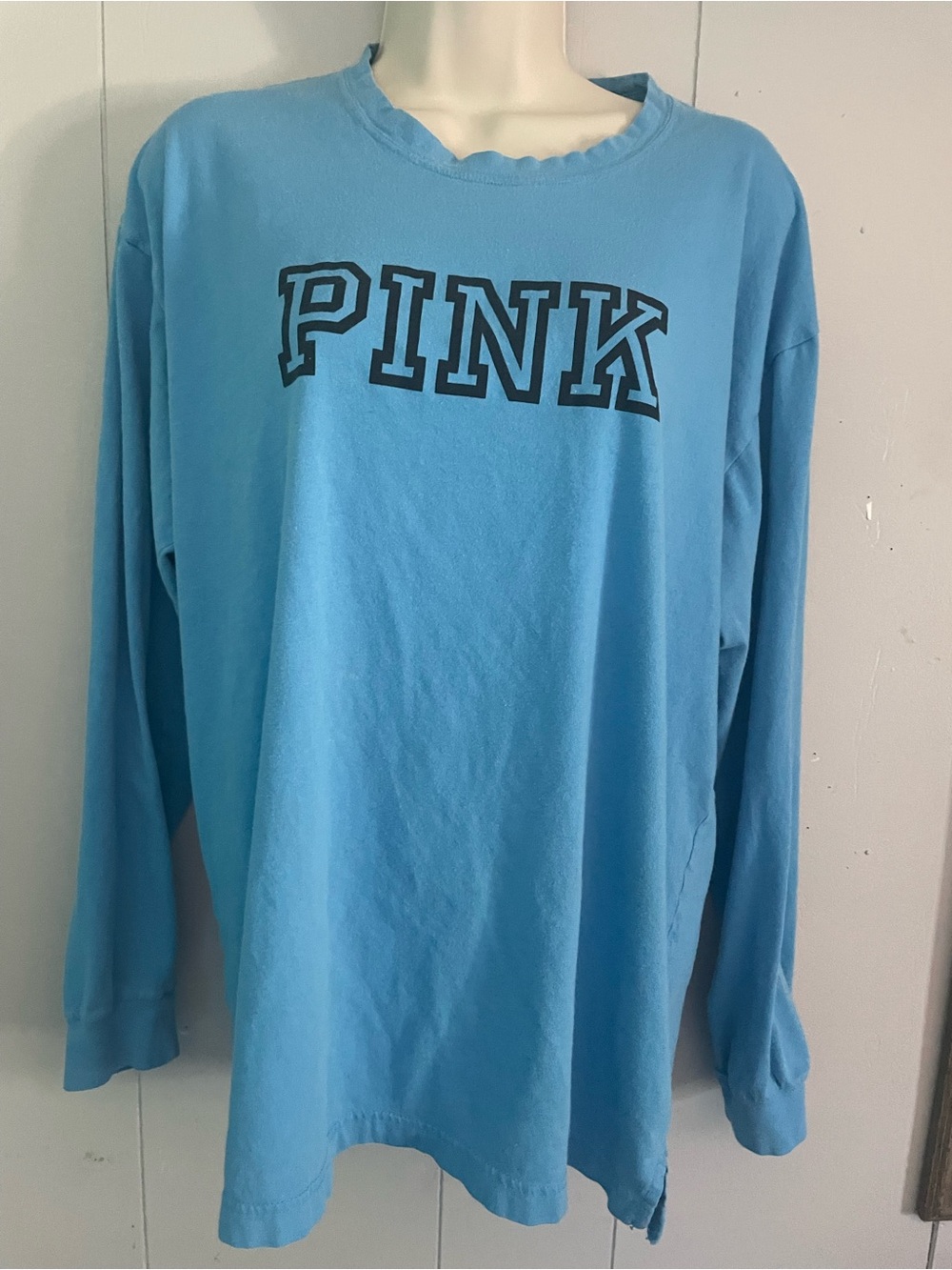 PINK Blue Logo Eco-Friendly Tee